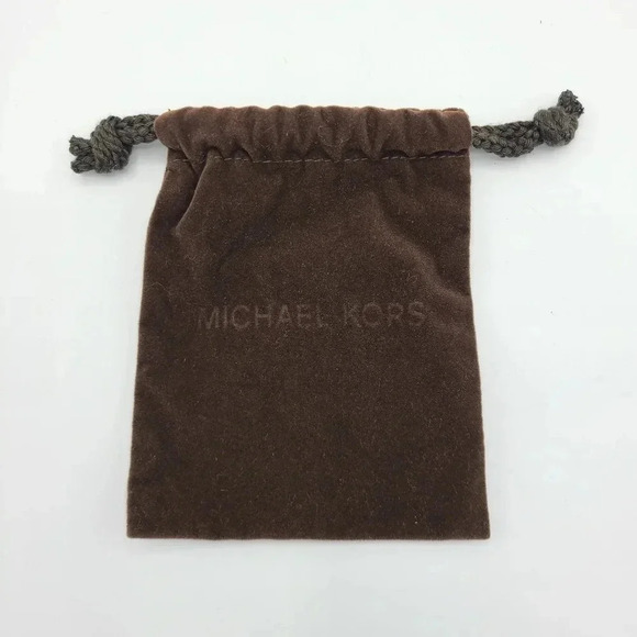Michael Kors Handbags - Michael Kors Drawstring Jewelry Watch Dust Bag Brown Small